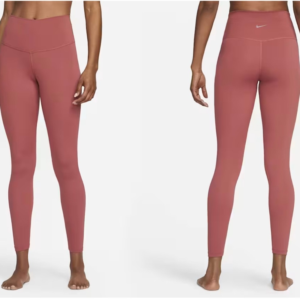 Nike Yoga  Pink High-Waisted Leggings Size‎ M